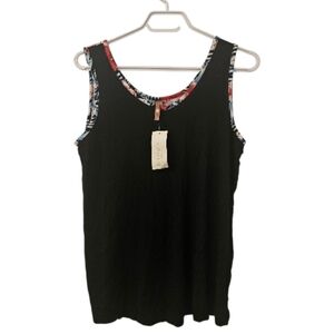 Multi-Coloured Bellina Women's Tropical Sleeveless Pajama Top